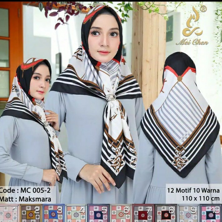 Jilbab hijab segiempat Hijab Segi Empat Polycottonbela kerudungBell