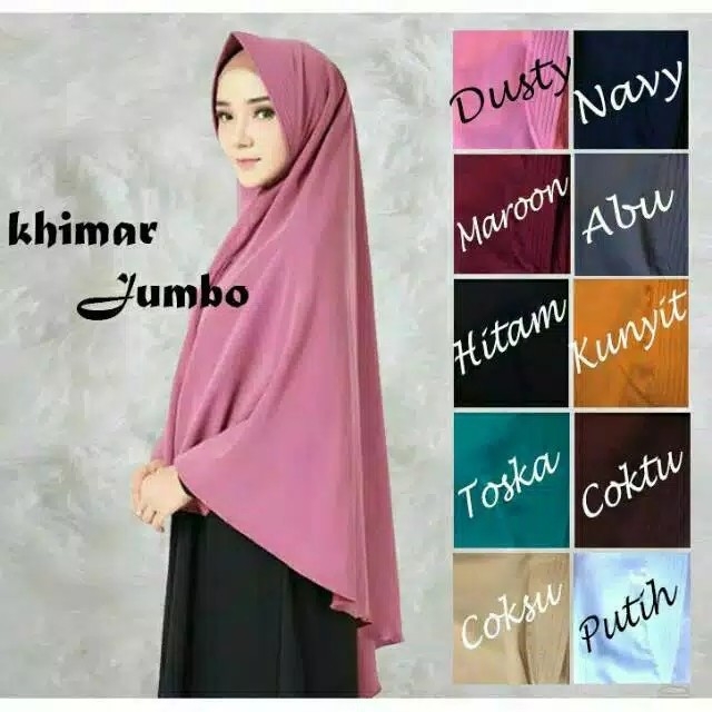 Jilbab syari 90x125  khimar JUMBO khimar simpel pet jumbo  khimar pe