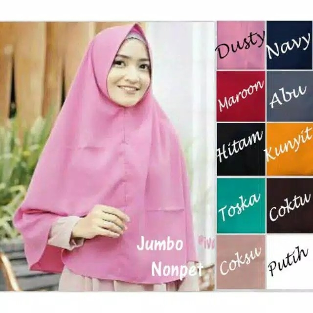 Jilbabhijab Syiria jumbo non pet jilbab syarijilbab wolfis  Khimar