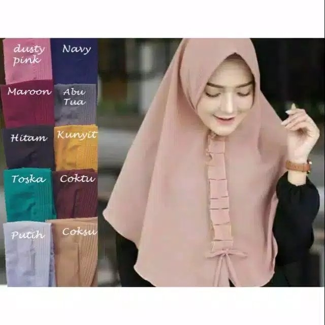 Jilbabhijab instan Khimar MARWA PITA khimar pet rempel depan khadija