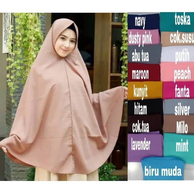 Jilbabhijab syari SUPER jumbo XXL  Khimar pet jumbo uk130 Khimar j