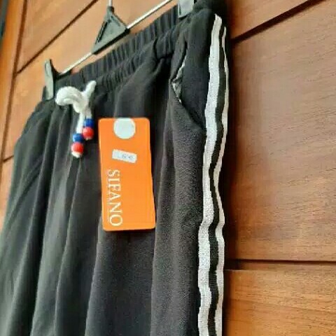Joger pant wanita celana panjang wanita strip jogger korea scuba 2