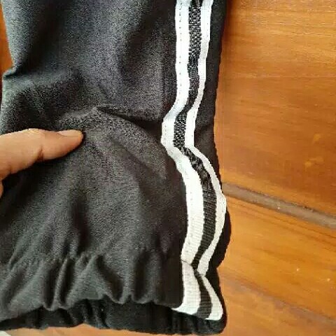 Joger pant wanita celana panjang wanita strip jogger korea scuba 4