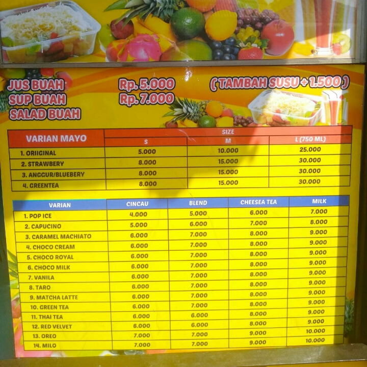 Juice Dan Salad Buah