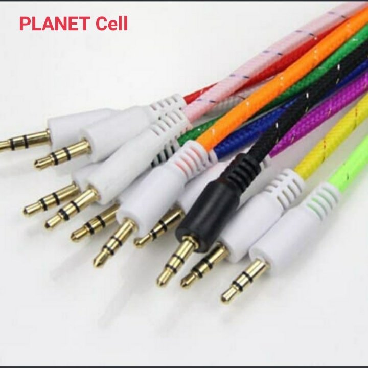 KABEL AUX 1 KE 1 - KABEL JACK AUDIO 1 KE 1 MODEL TALI SEPATU  2