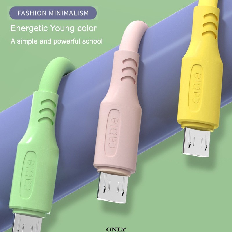 KABEL DATA MACARON TYPE 2A PANJANG 1M - KIT 3