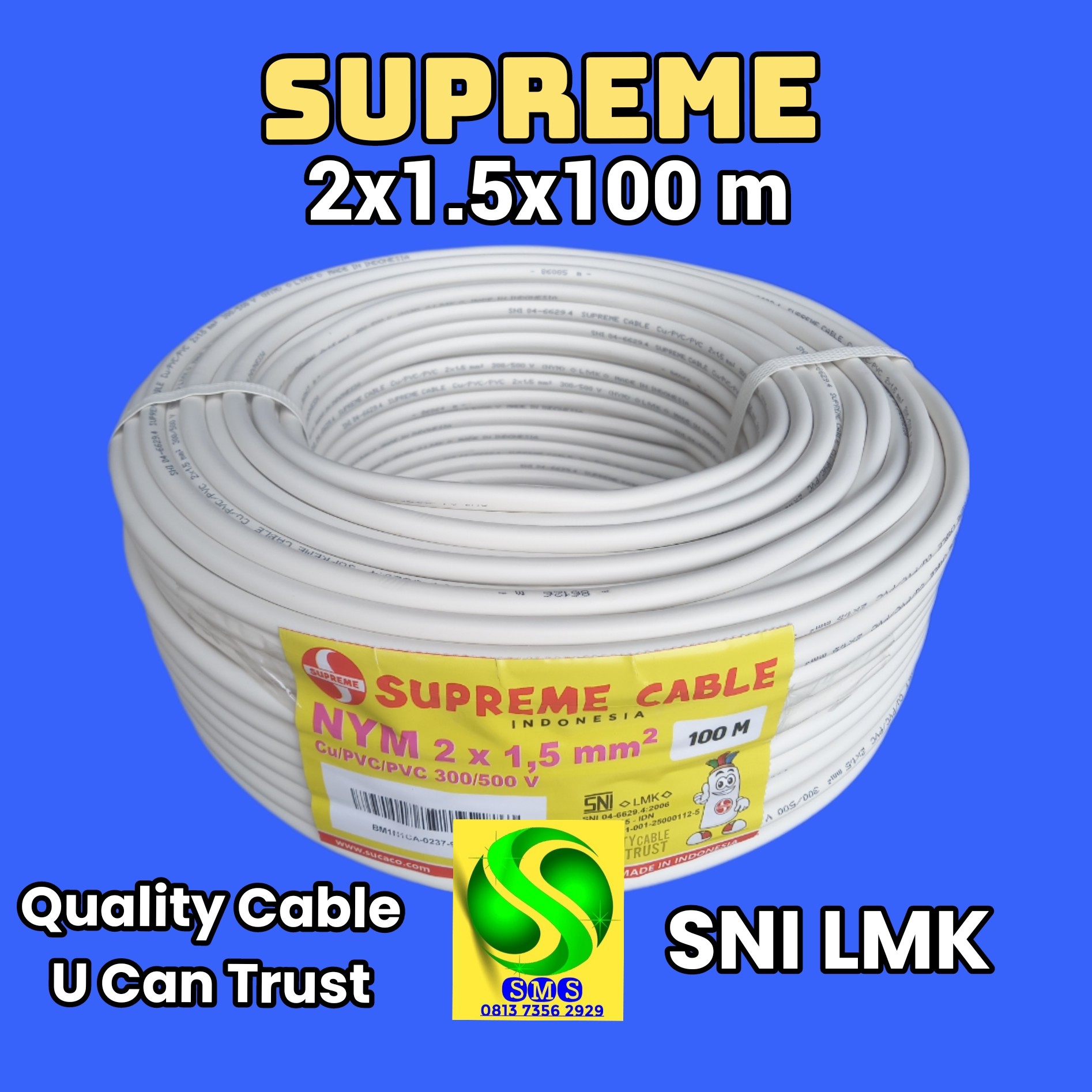 KABEL NYM 2x15x100 M SUPREME
