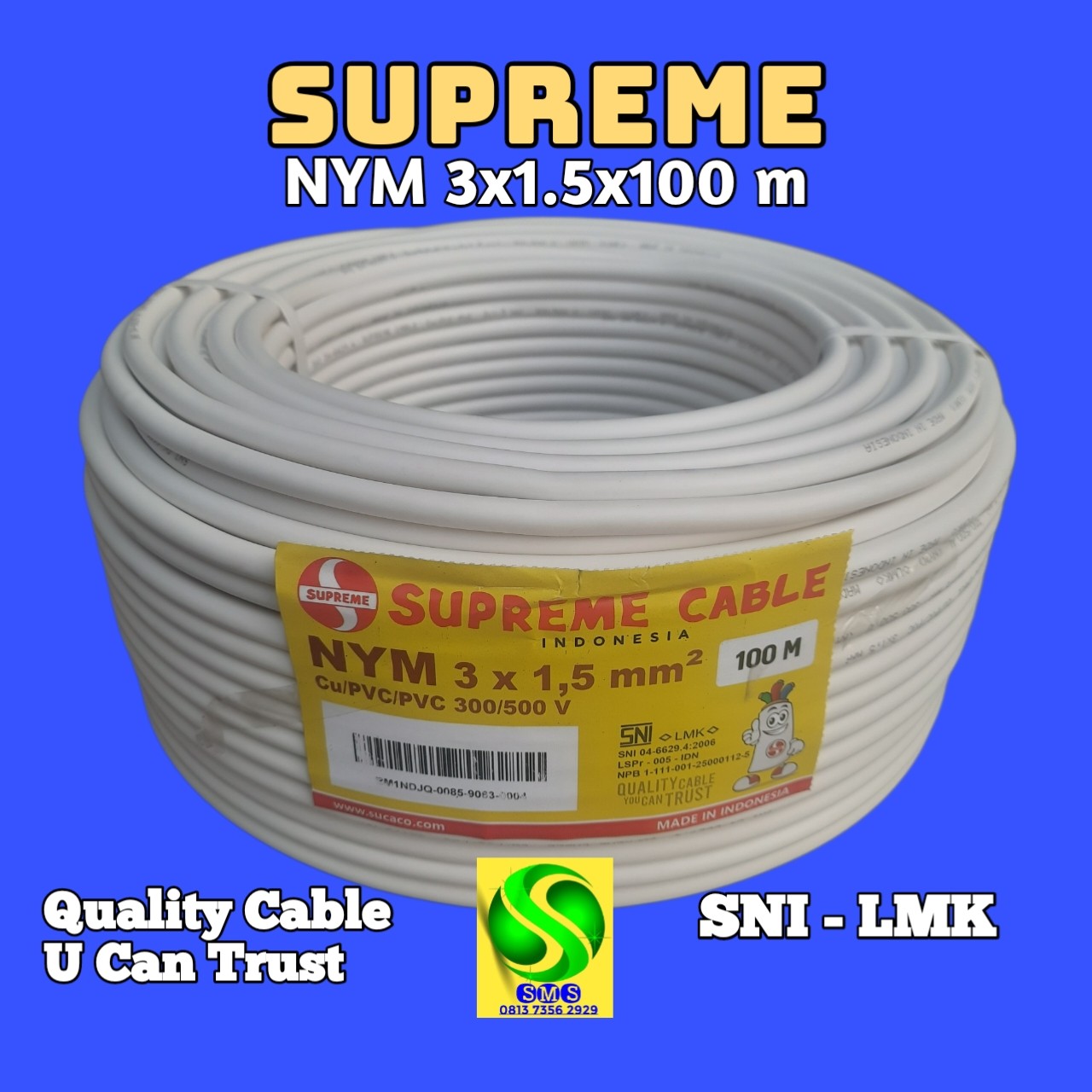 KABEL NYM 3x15x100 M SUPREME