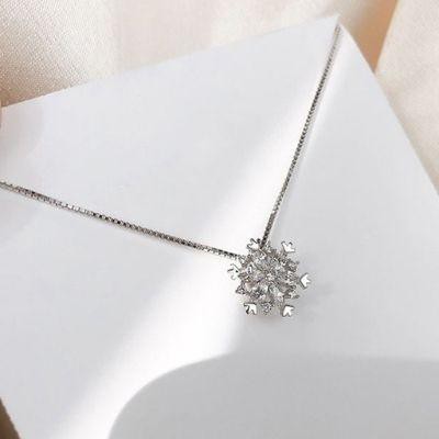 KALUNG LIONTIN WANITA SNOWFLAKE ELSA ALLOY 3