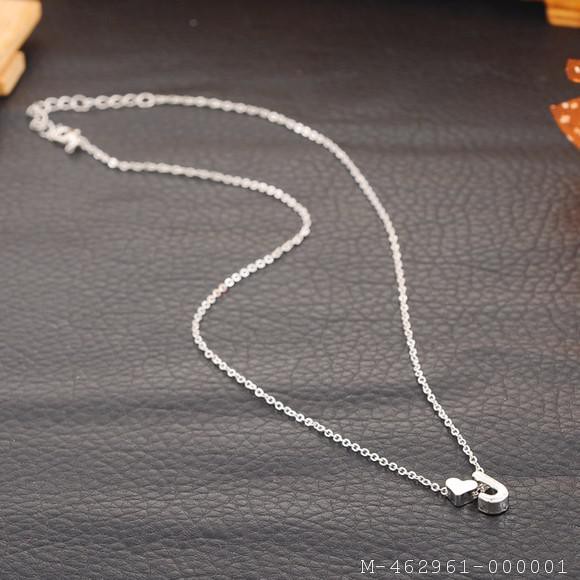 KALUNG WANITA LIONTIN HATI HURUF ABJAD 4