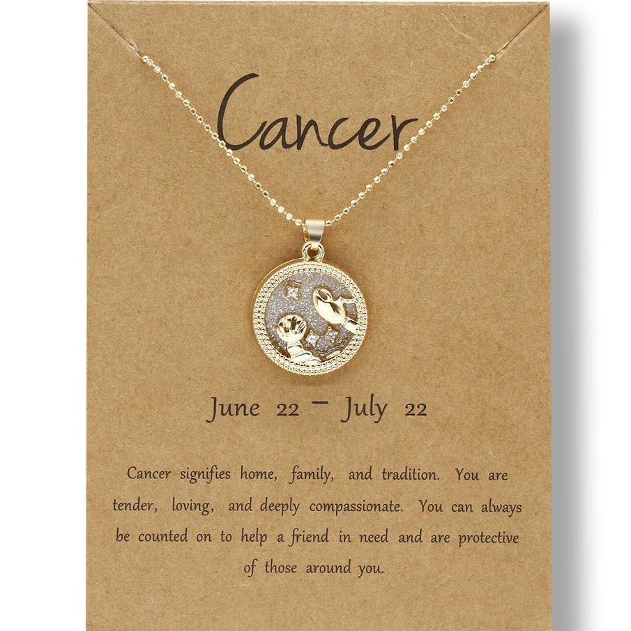 KALUNG WANITA LIONTIN TITANIUM ZODIAK 2