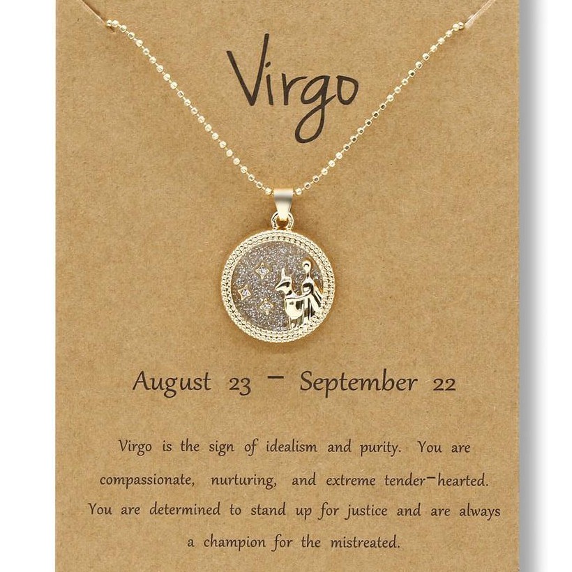 KALUNG WANITA LIONTIN TITANIUM ZODIAK 3