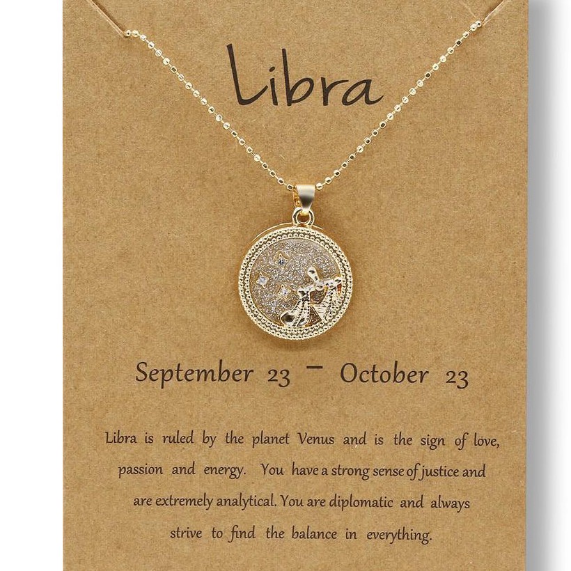 KALUNG WANITA LIONTIN TITANIUM ZODIAK 4