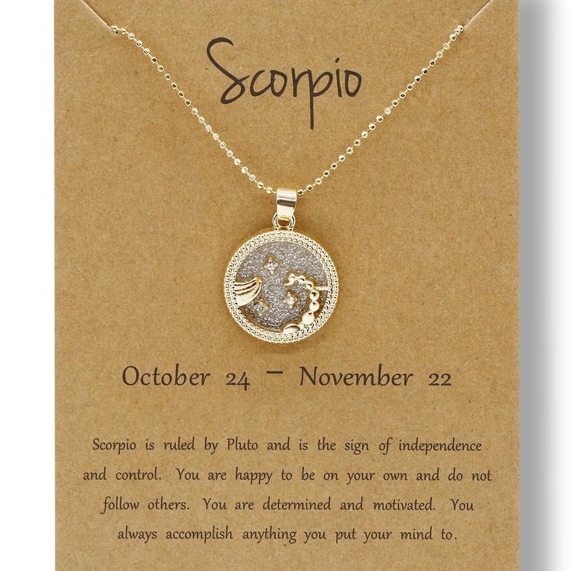 KALUNG WANITA LIONTIN TITANIUM ZODIAK 5