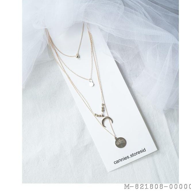 KALUNG WANITA LOGAM BOHO MULTILAYER