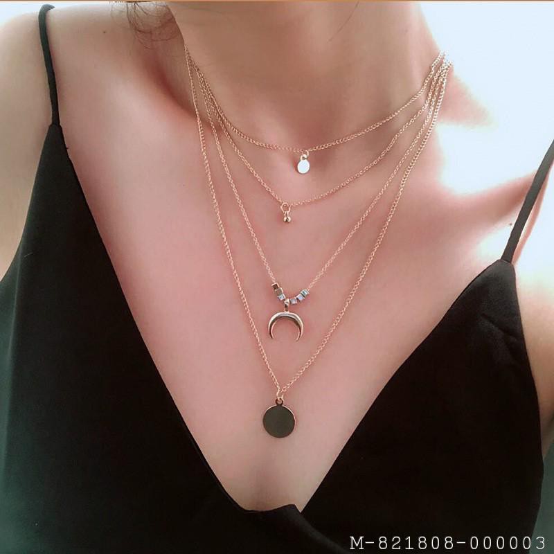 KALUNG WANITA LOGAM BOHO MULTILAYER 2