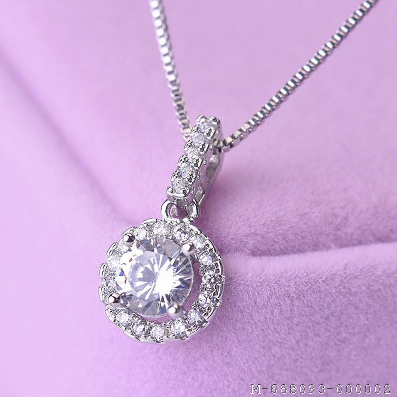 KALUNG WANITA SILVER BULAT 2