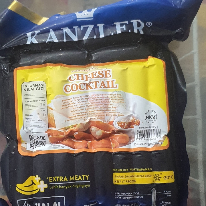 KANZLER SOSIS COCTAIL BEEF SAUSGE 500G