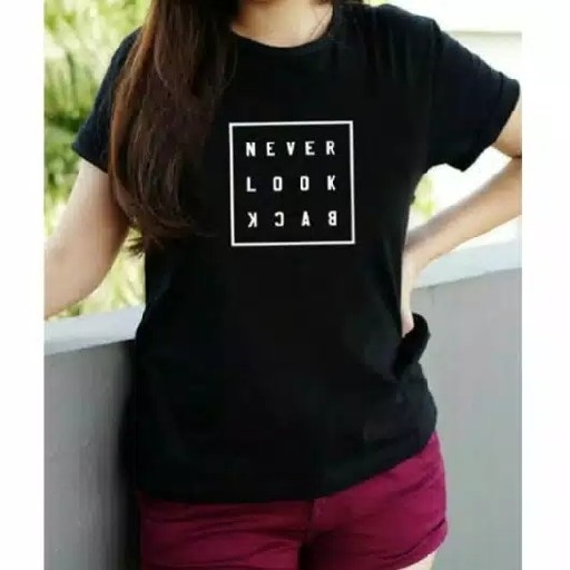 KAOS NEVER LOCK BACK HITAM
