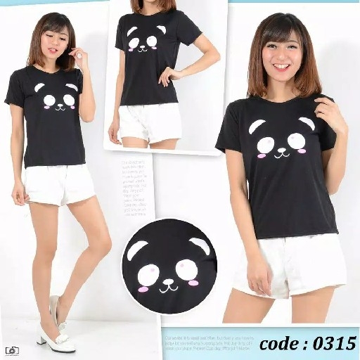 KAOS PANDA EYE HITAM