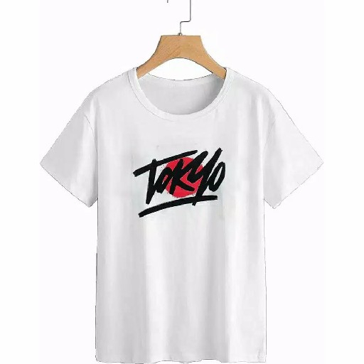 KAOS TOKYO TANGAN PENDEK PUTIH