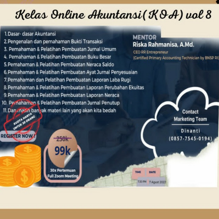 KELAS ONLINE AKUNTANSI KELAS UMKM 