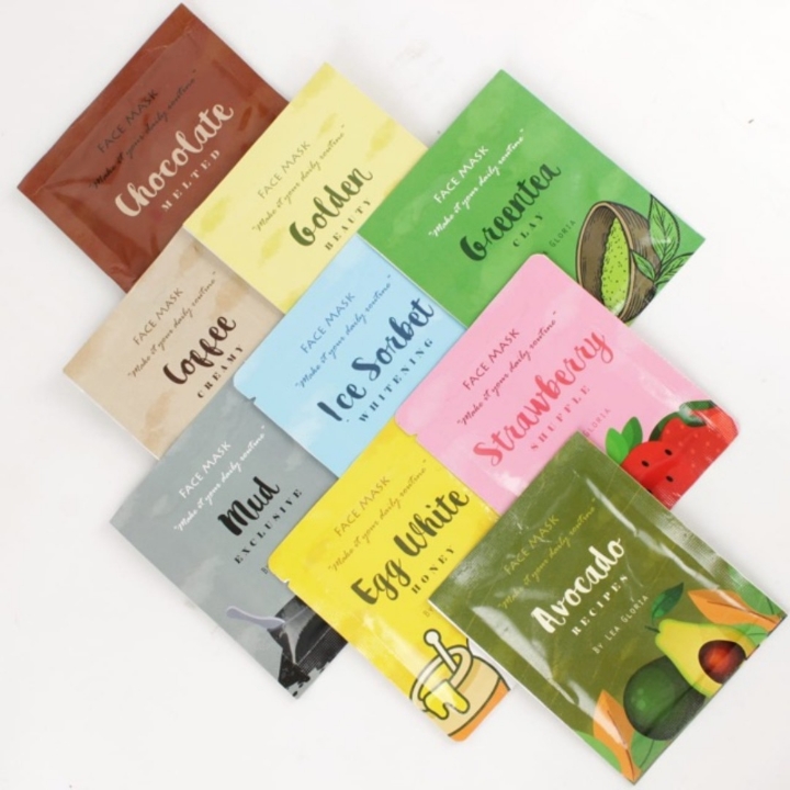 KEMASAN BARU Masker Wajah Lea Gloria 20 Gram Masker Bubuk 10 Varian 4