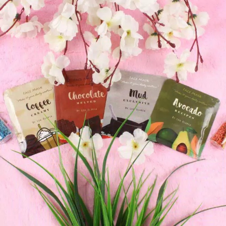 KEMASAN BARU Masker Wajah Lea Gloria 20 Gram Masker Bubuk 10 Varian 5