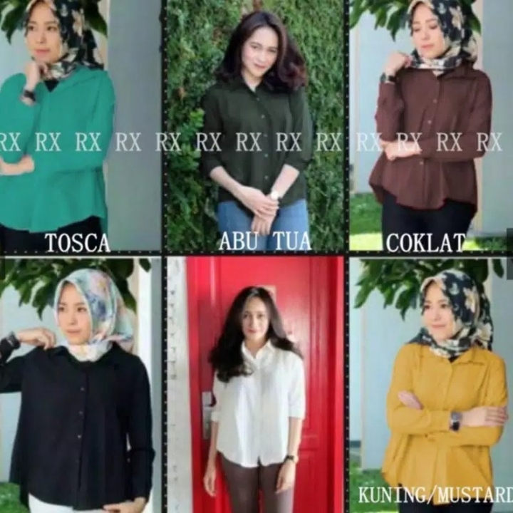 KEMEJA BASIC  kemeja dian  comfy skolder  KEM BASIC 2