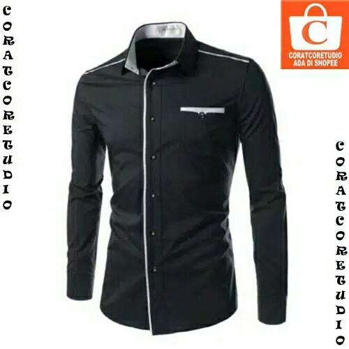 KEMEJA PRIA CORSA 4WARNA 5 UKURANPAKAIAN PRIA 2