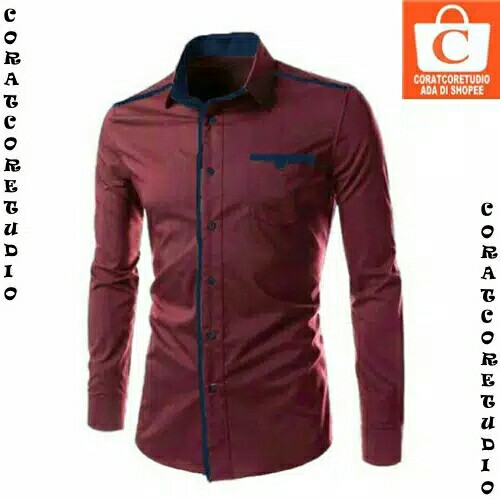 KEMEJA PRIA CORSA 4WARNA 5 UKURANPAKAIAN PRIA 5