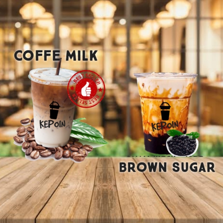 KEPOIN COFFE MILK dan BROWN SUGAR