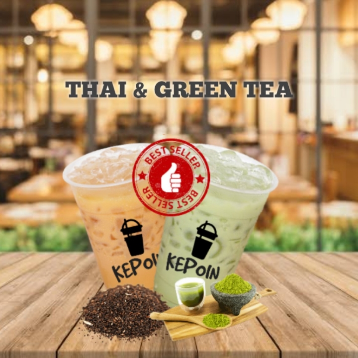 KEPOIN THAI TEA dan GREEN TEA