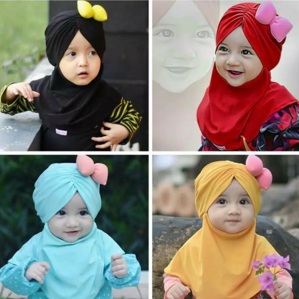 KERUDUNG ANAK INSTANT HIJAB JILBAB KHIMAR BERGO