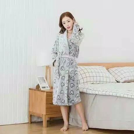 KIMONO SUEDE MICKEY GREY