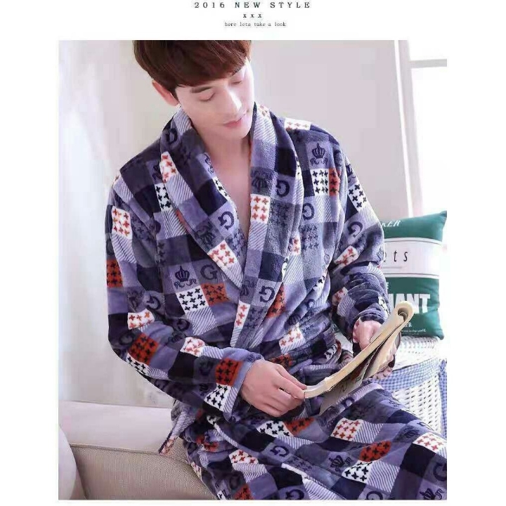 KIMONO SUEDE SQUARE NAVY