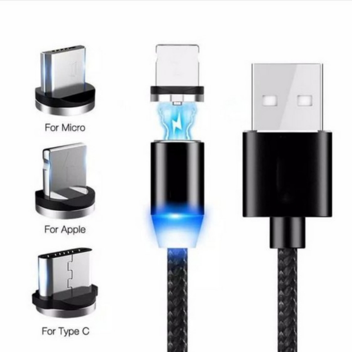 Kabel Data Usb Magnetic 3in1 4