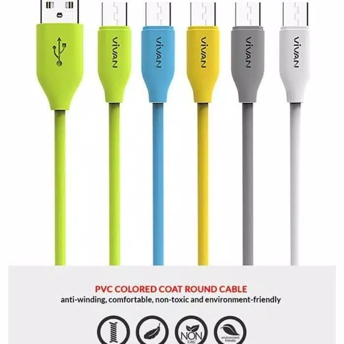 Kabel Data VIVAN CBM80  Micro Usb Cable  Chager