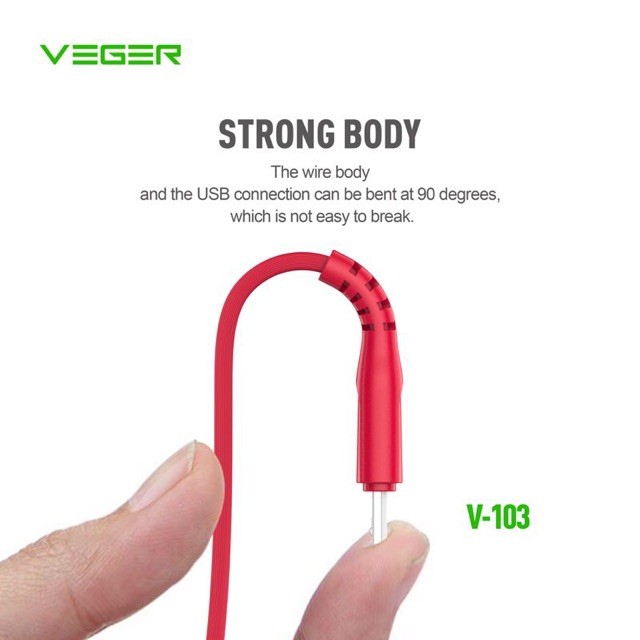 Kabel Data Veger Original Micro USB Fast Charging 5