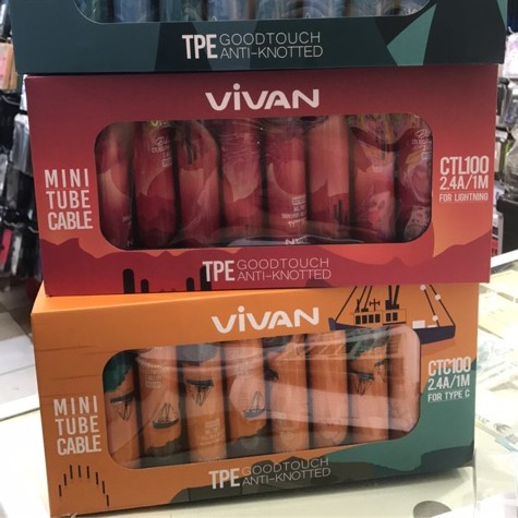 Kabel Data Vivan CTM100 Fast Charging 3