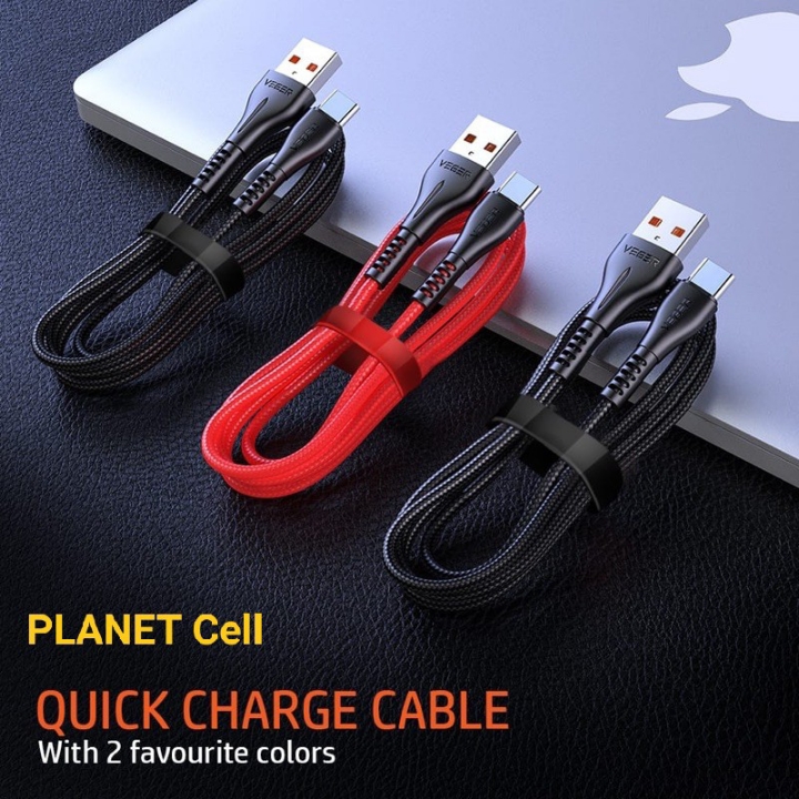 Kabel data VEGER UFO Type C 1 meter Quick Charge 30 ORIGINAL 4