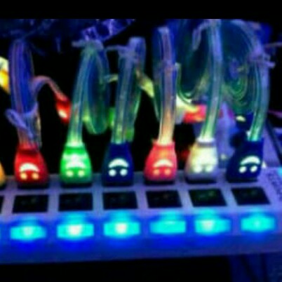 Kabel lampu Transparan - Kabel Smile Android Micro USB 5