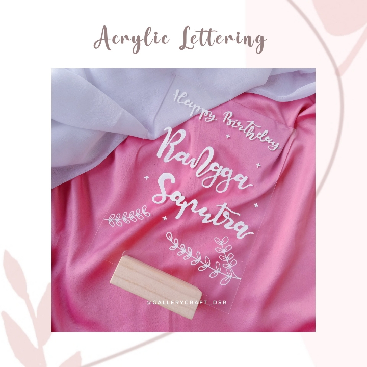 Kado Acrylic Lettering Custom
