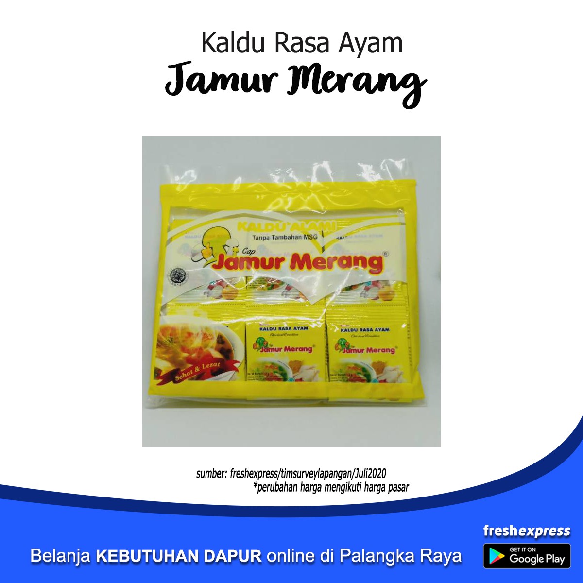 Kaldu Jamur Merang Rasa Ayam 1 Pcs