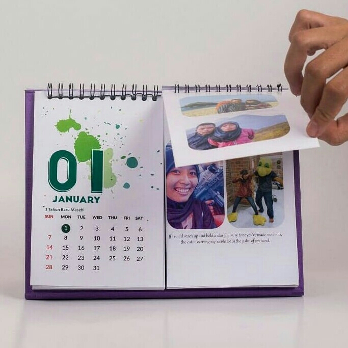 Kalender Meja Landscape