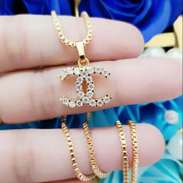 Kalung Dewasa Lapisan Emas 24k Channel