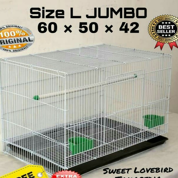 Kandang Kucing-Kelinci-Sugar Glider-Burung SIZE L 60x42x50 3