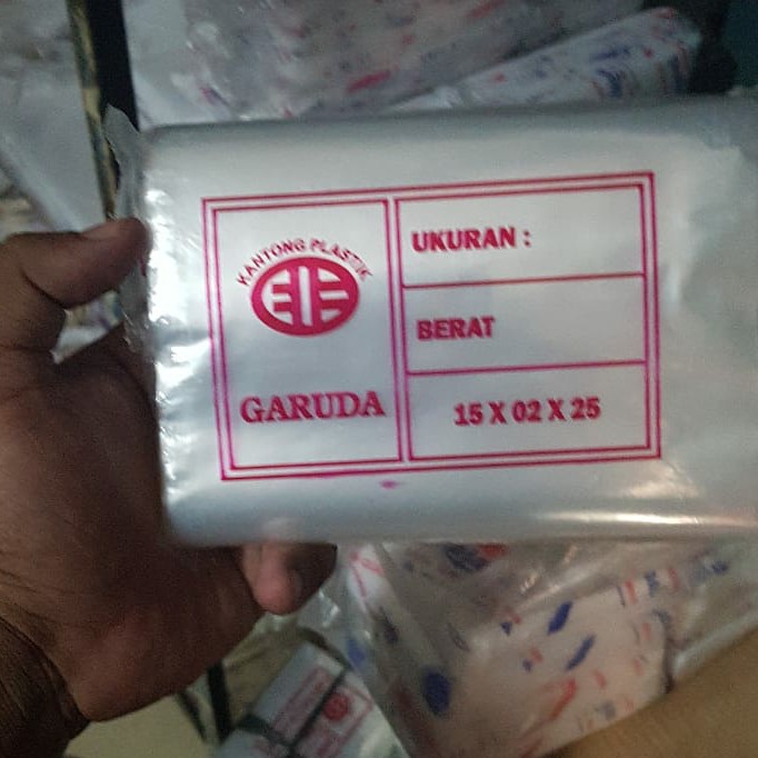 Kantong Plastik Merk Garuda Ukuran 15x2x25cm