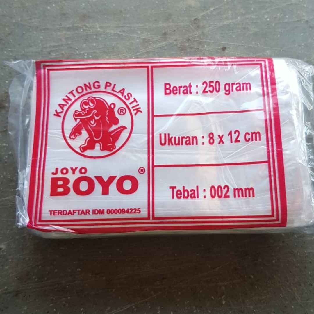 Kantong Plastik Merk Joyo Boyo Ukuran 8x12cm