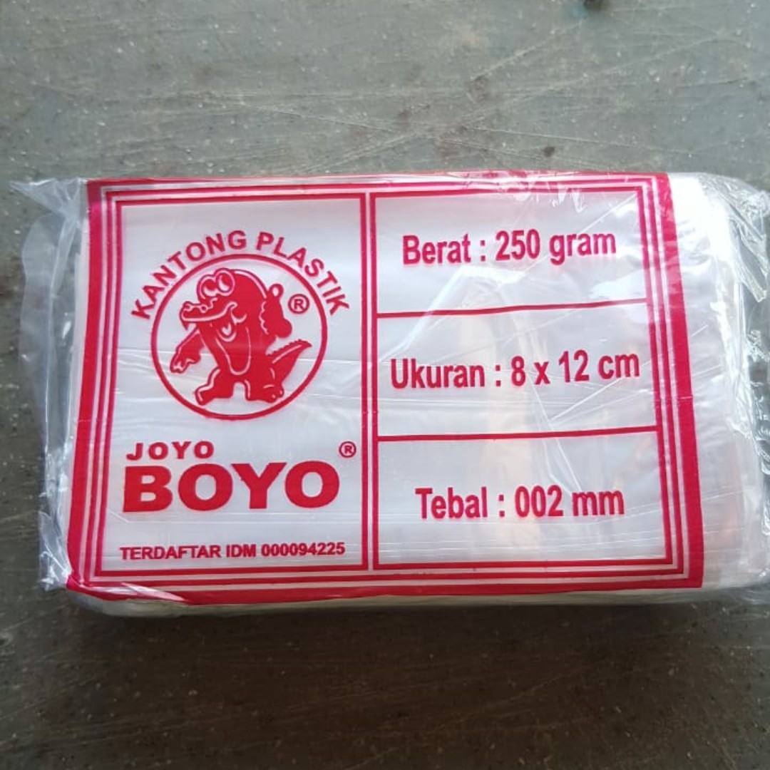 Kantong Plastik Merk Joyo Boyo Ukuran 8x12cm